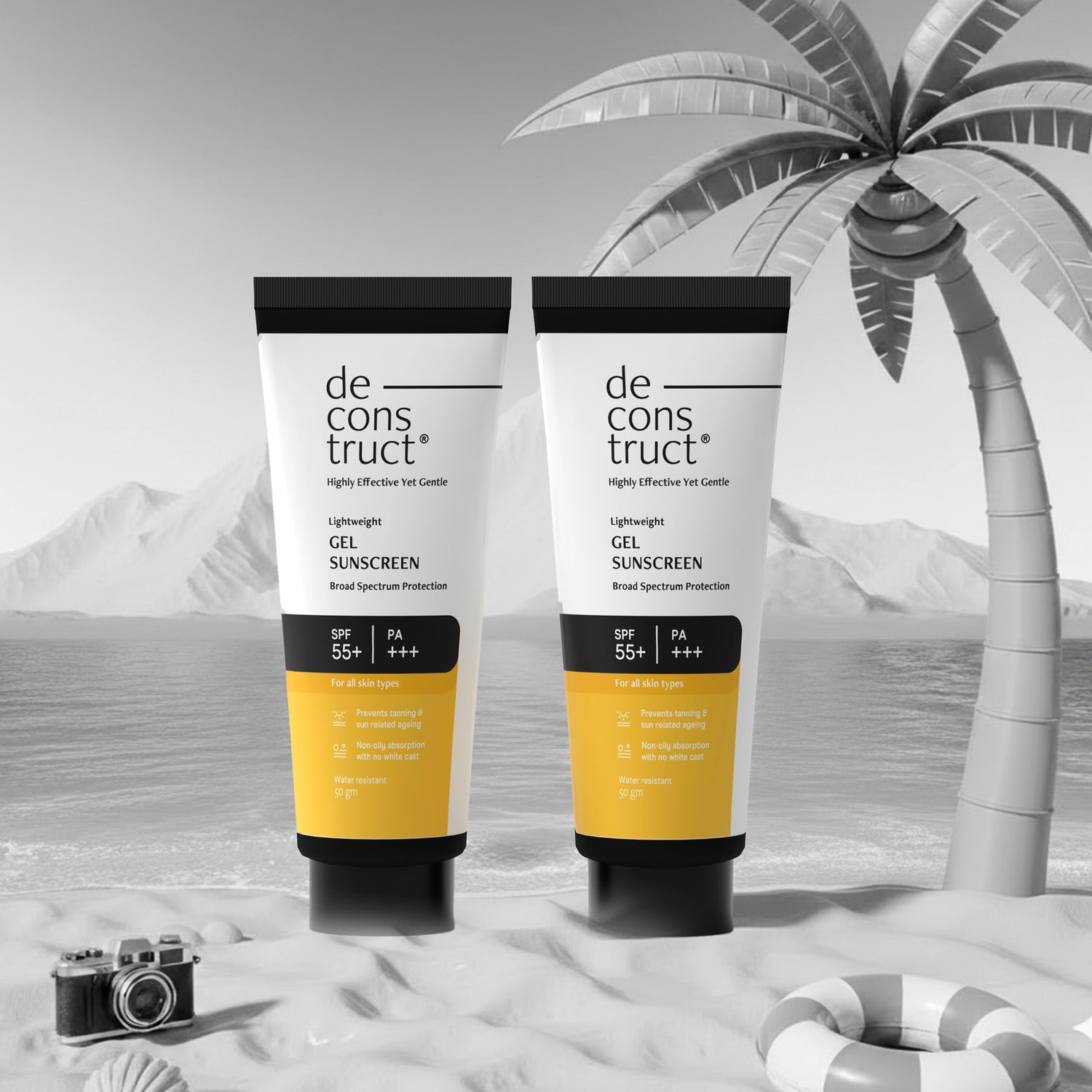 Gel Sunscreen Combo For Oily Skin - Spf 55+ And Pa+++ | Water Resistant Sunscreen