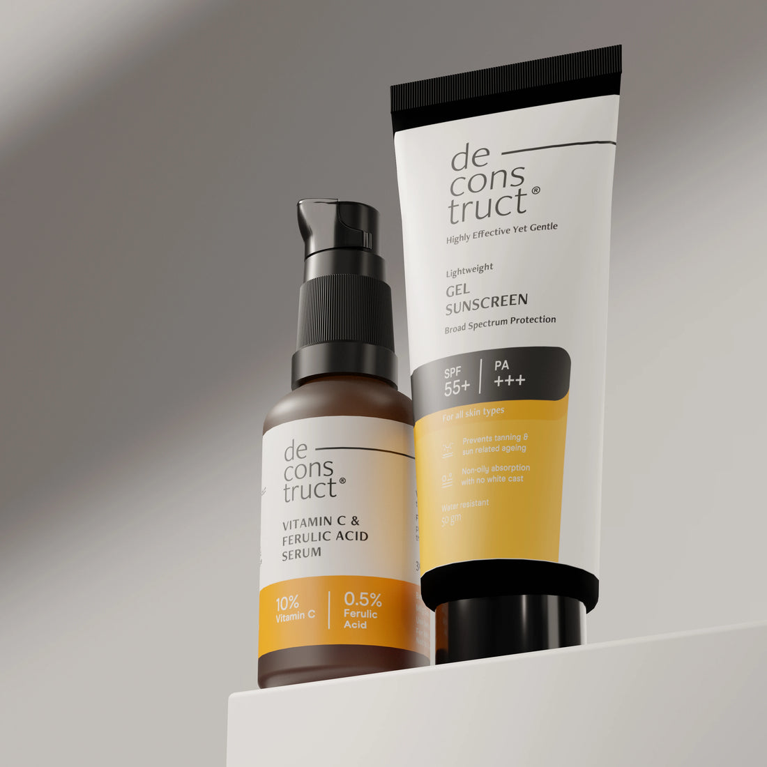 Bestseller Combo - Vitamin C Serum + Gel Sunscreen