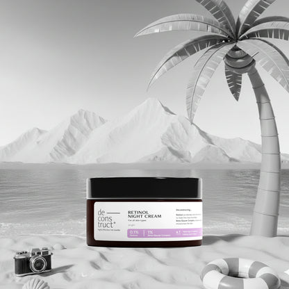 Retinol night cream - 0.1% Retinol + 1% Beta-Glucan Complex