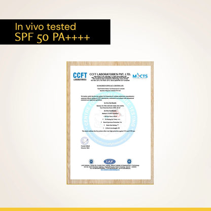 Gel Sunscreen for Oily Skin - SPF 50 PA++++ | 100% Photostable Sunscreen with 4 New Gen UV Filters | Long Lasting | Lightweight, Airy, Non-greasy | In-Vivo Tested