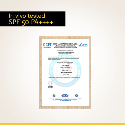 Gel Sunscreen for Oily Skin - SPF 50 PA++++ | 100% Photostable Sunscreen with 4 New Gen UV Filters | Long Lasting | Lightweight, Airy, Non-greasy | In-Vivo Tested (80 Gms)