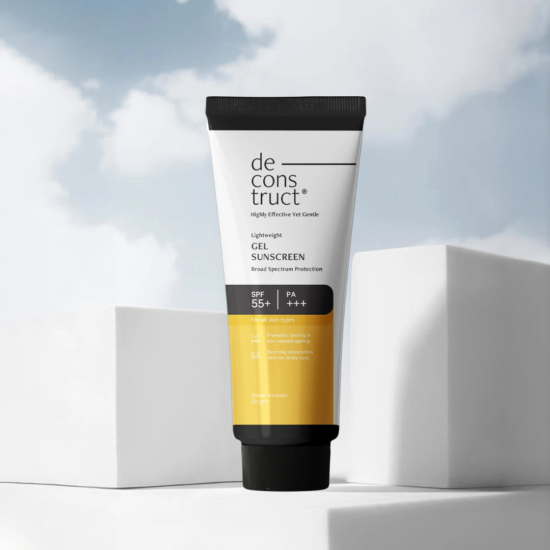 Gel Sunscreen for Oily Skin - SPF 55+ and PA+++ | Water Resistant Sunscreen (80 gm)
