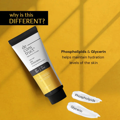 Gel Sunscreen for Oily Skin - SPF 55+ and PA+++ | Water Resistant Sunscreen (80 gm)