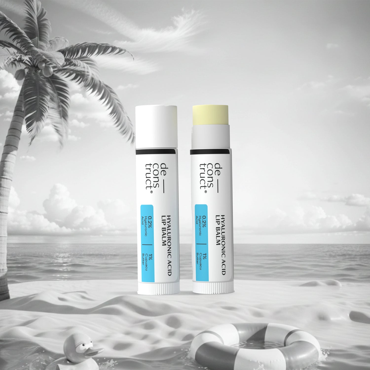 Hyaluronic Acid Lip Balm- 0.2% Hyaluronic Acid + 1% Cupuacu Butter | Overnight Lip Balm (Pack of 2)