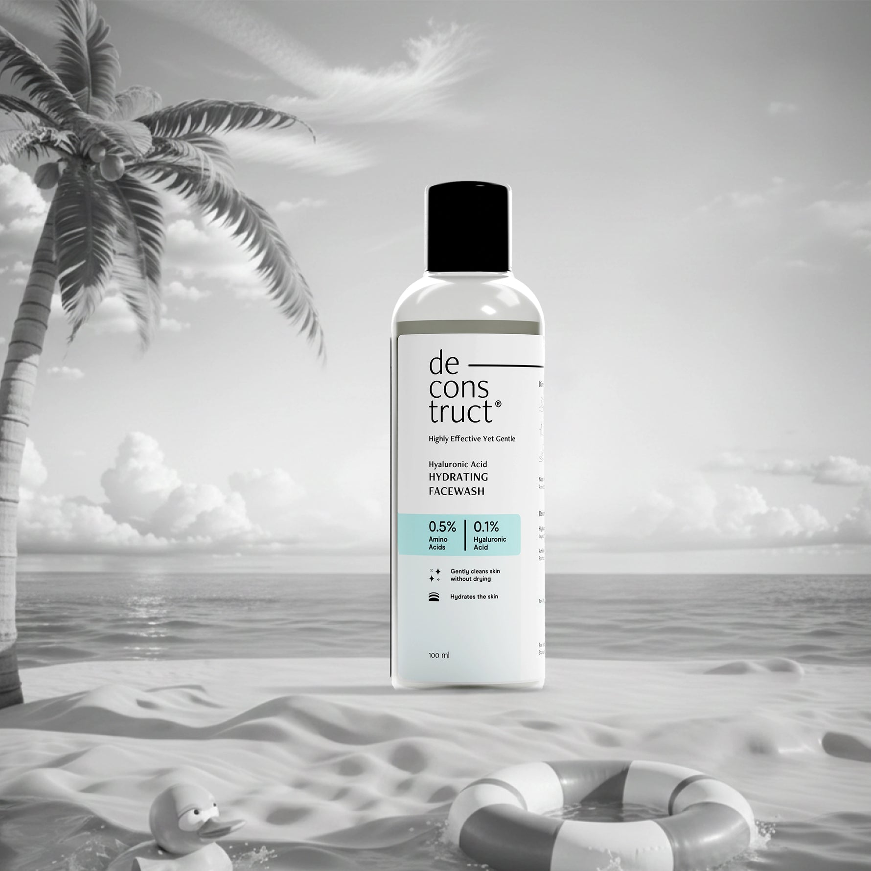 Hyaluronic acid hydrating face wash for gentle cleansing and hydration