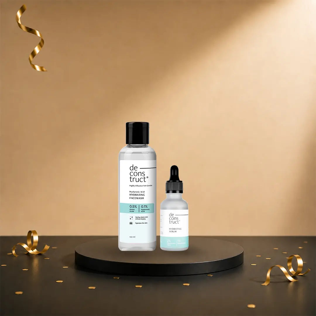 Oil-Free Deep Hydration Combo | Hyaluronic Acid Hydrating Face Wash + 2% Hyaluronic Acid &amp; 1% Niacinamide Serum