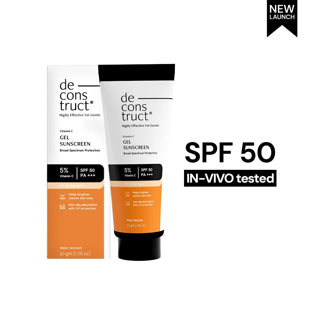5% Vitamin C Gel Sunscreen -  SPF 50 and PA+++ | In-Vivo Tested