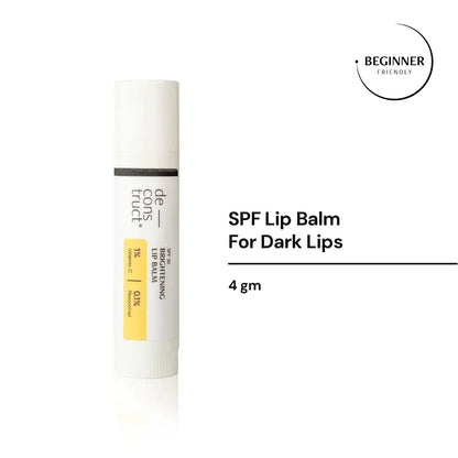 Brightening Lip Balm With SPF - 1% Vitamin C + 0.1% Resorcinol  (Pack of 2)