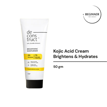 Brightening Moisturizer- 5% Niacinamide + 1% Kojic Acid Dipalmitate