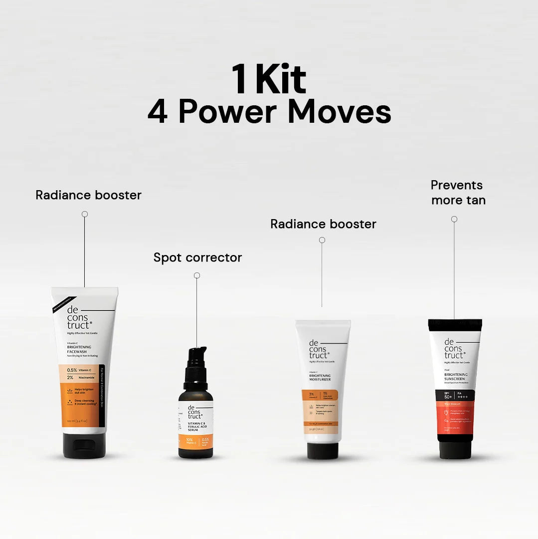 Skin Radiance Routine Kit For Dull Skin | Curated Skin Brightening Routine for Men &amp; Women