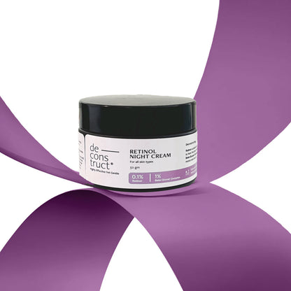 Retinol night cream - 0.1% Retinol + 1% Beta-Glucan Complex