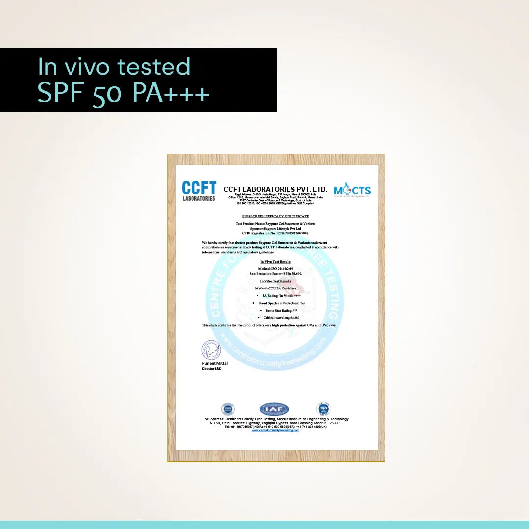 Oat &amp; Ceramide Gel Sunscreen - SPF50+ PA+++ | In - Vivo Tested