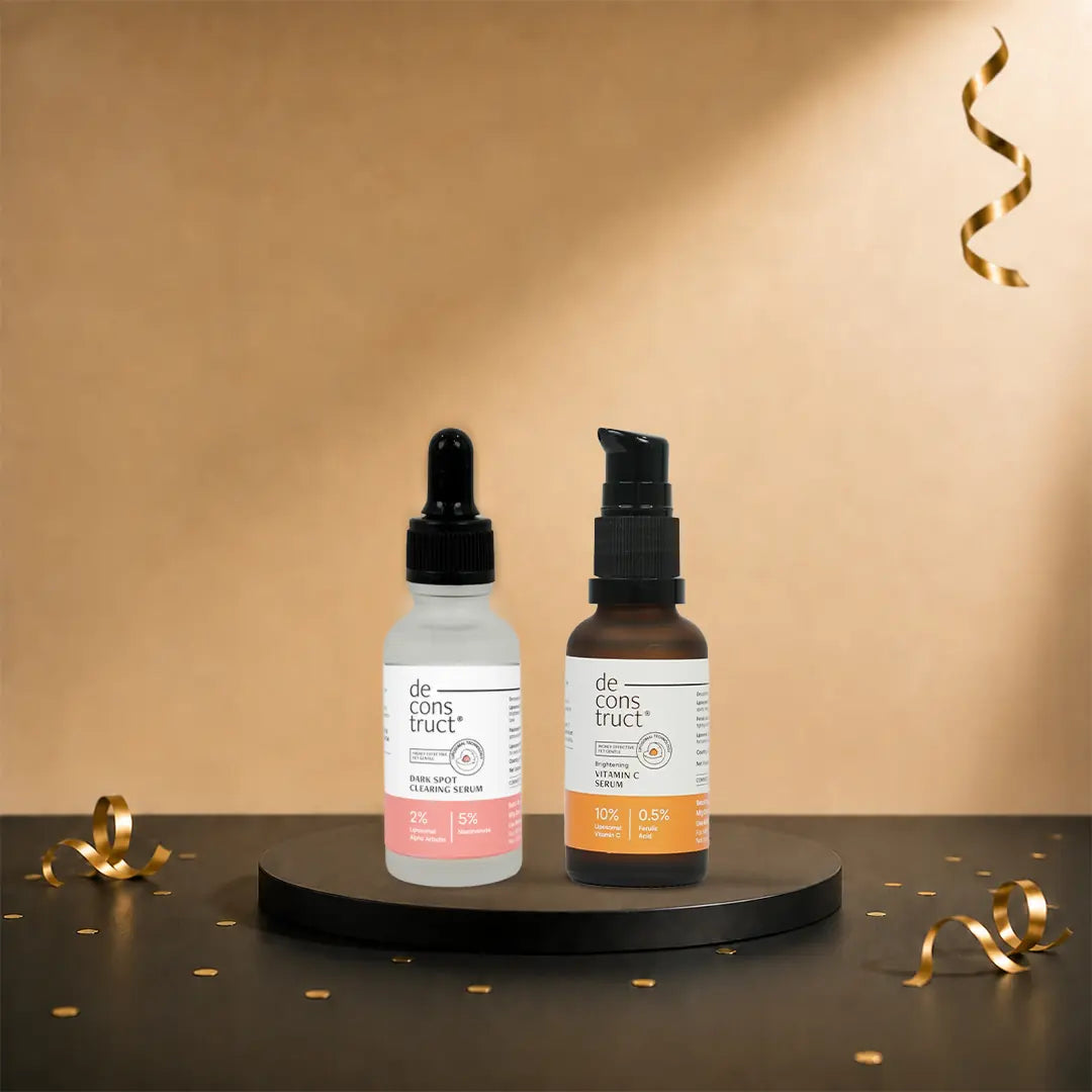 Skin Brightening Duo - Vitamin C &amp; Ferulic Acid Serum + Clearing Serum