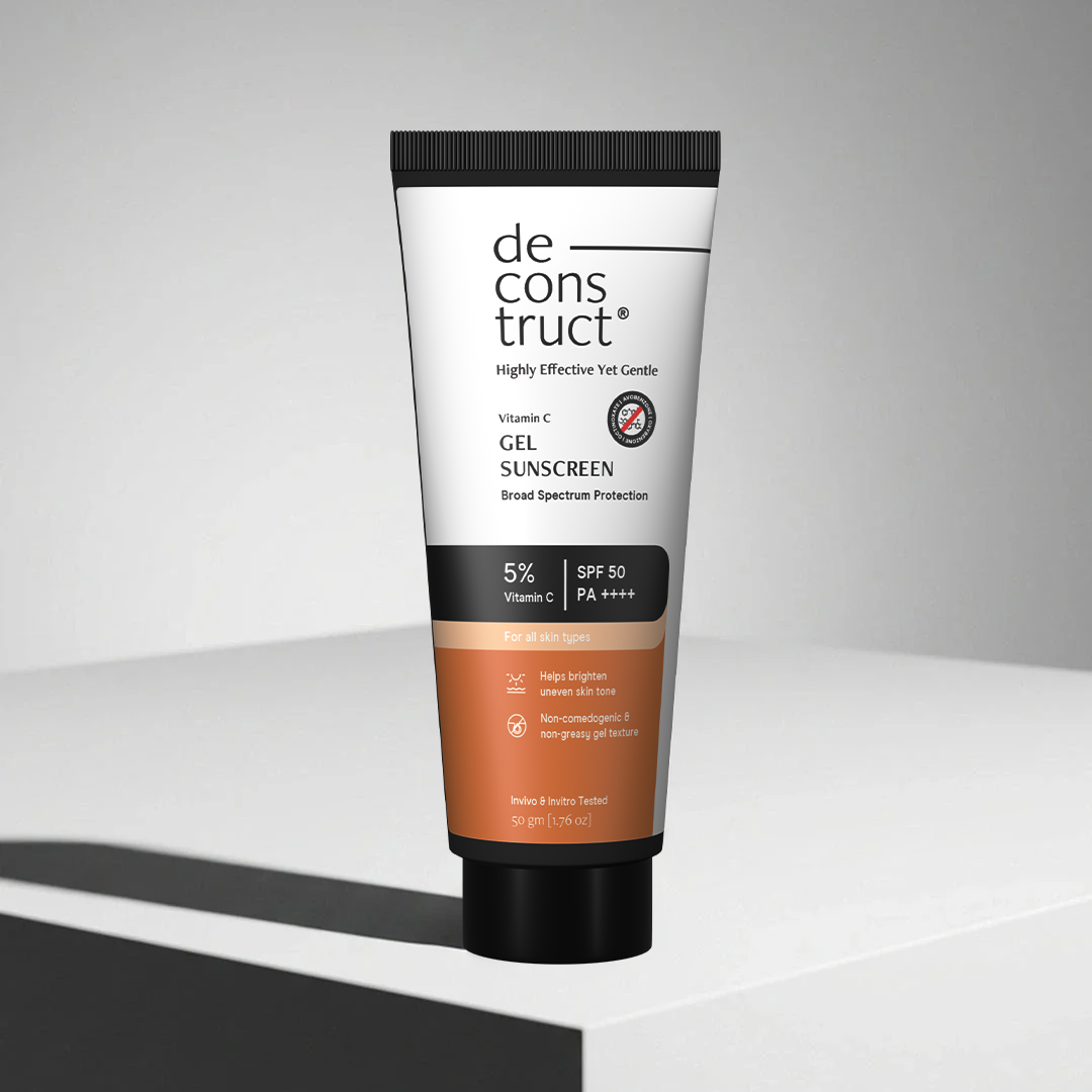 5% Vitamin C Gel Sunscreen for Oily Skin - SPF 50 PA++++ | In-Vivo Tested
