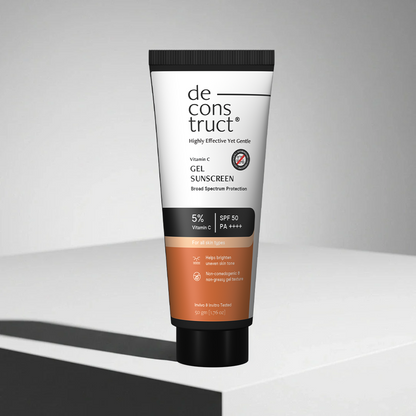 5% Vitamin C Gel Sunscreen for Oily Skin - SPF 50 PA++++ | In-Vivo Tested