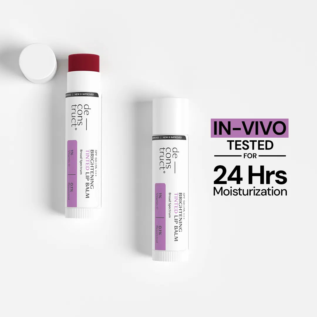 Brightening Tinted Lip Balm with 1% Vitamin C &amp; 0.1 Resorcinol SPF 50 (Pack of 2)