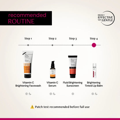 Brightening Tinted Lip Balm With SPF 50 For Dark Lips with 1% Vitamin C &amp; 0.1 Resorcinol (Pack of 2)