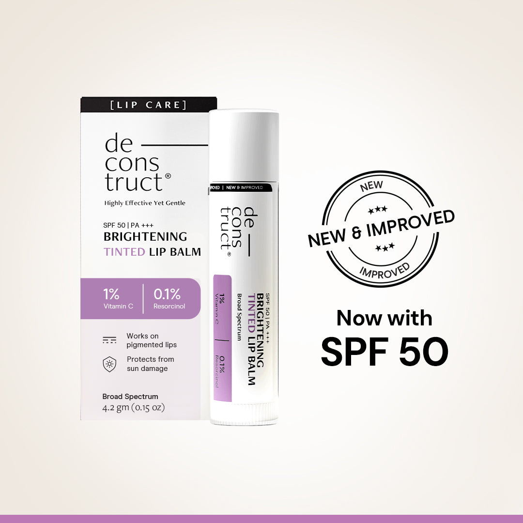 Brightening Tinted Lip Balm with 1% Vitamin C &amp; 0.1 Resorcinol SPF 50 (Pack of 2)
