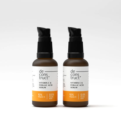 Vitamin C Serum Combo For Face  - 10% Vitamin C + 0.5 % Ferulic Acid