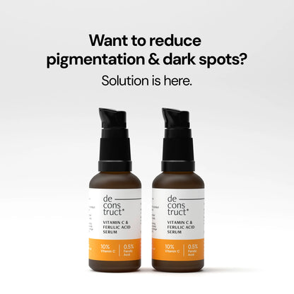 Vitamin C Serum Combo For Face  - 10% Vitamin C + 0.5 % Ferulic Acid