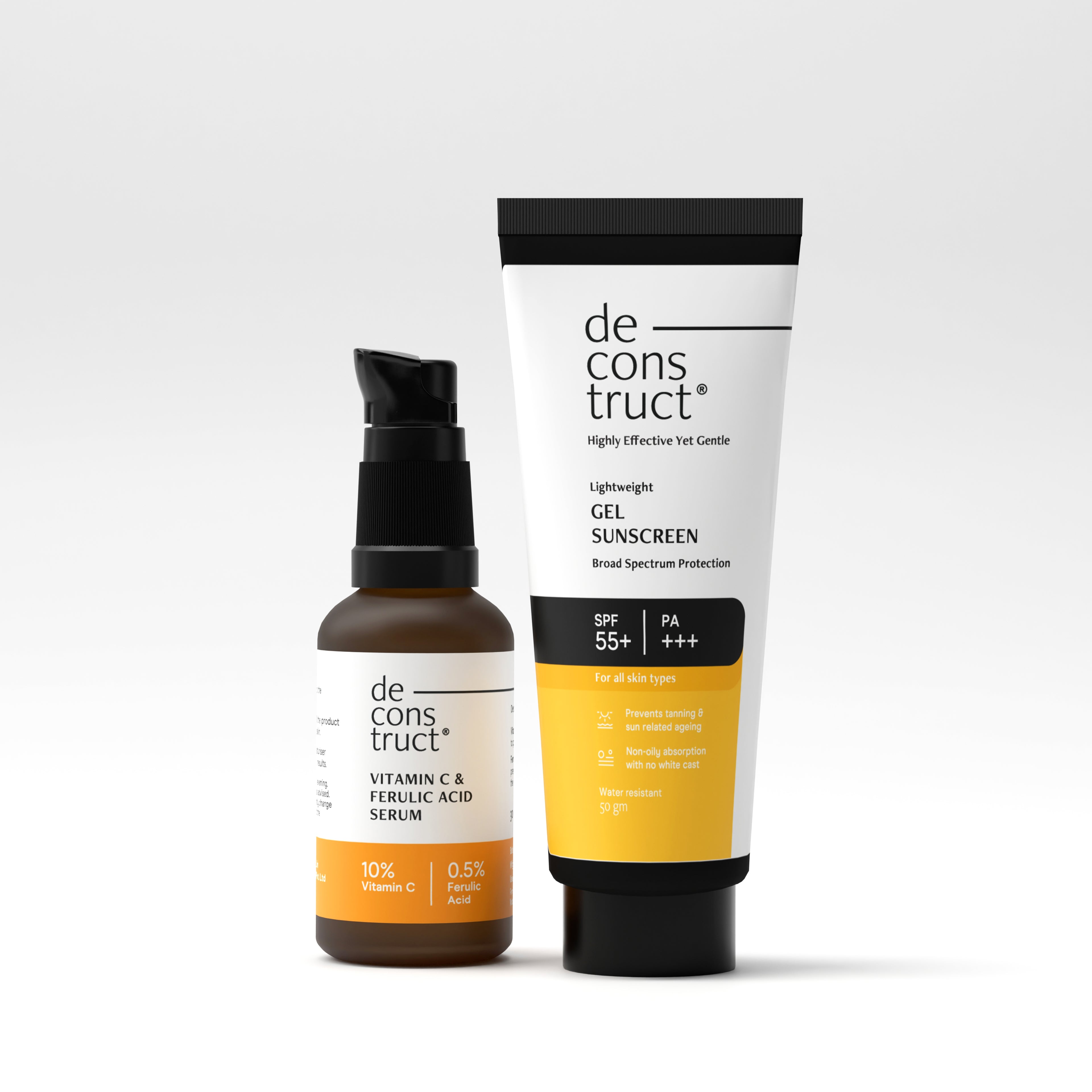 Bestseller Combo - Vitamin C Serum + Gel Sunscreen