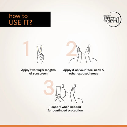 5% Vitamin C Gel Sunscreen -  SPF 50 and PA+++ | In-Vivo Tested