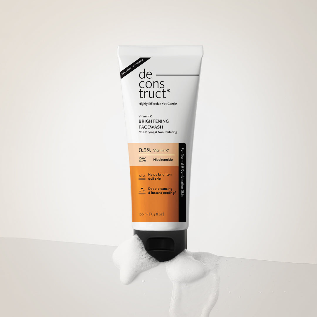Vitamin C Brightening Face Wash – 0.5% Vitamin C + 2% Niacinamide | Brightens Dull Skin &amp; Reduce dark spots | Non-Drying &amp; Non - Irritating Formula
