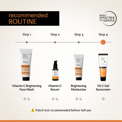 5% Vitamin C Gel Sunscreen for Oily Skin - SPF 50 PA++++ | In-Vivo Tested 30gm