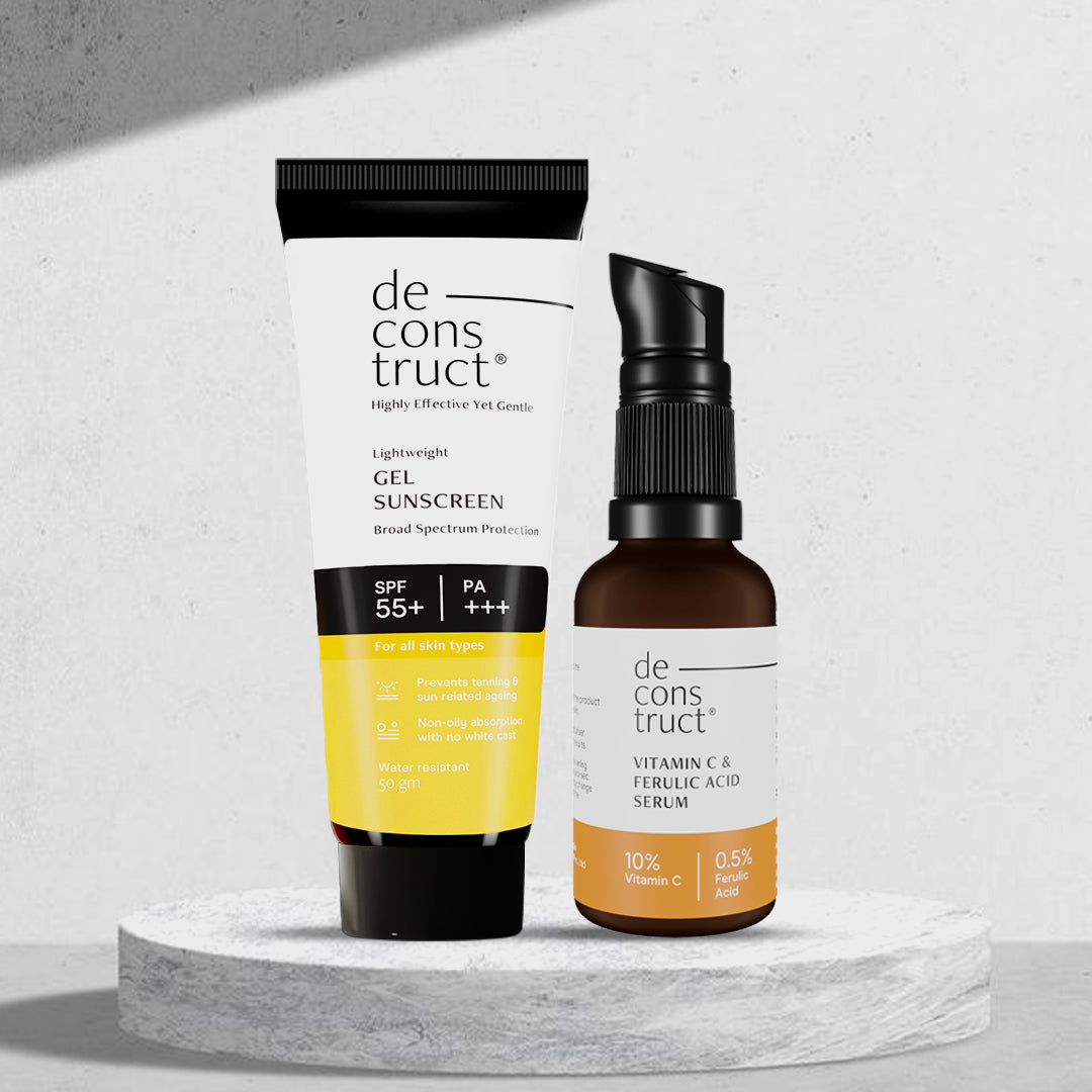 Bestseller Combo - Vitamin C Serum + Gel Sunscreen