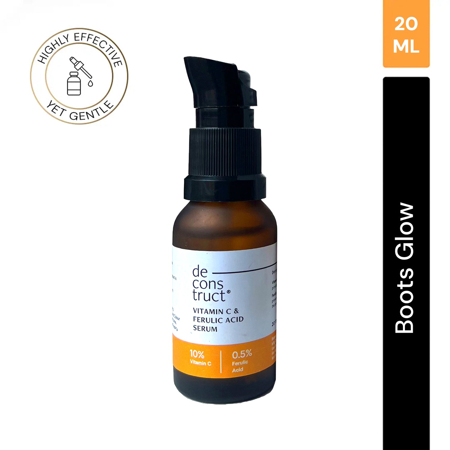 Vitamin C Serum For Face - 10% Vitamin C + 0.5 % Ferulic Acid | Non-Irritating , Non-Sticky | 20 ML
