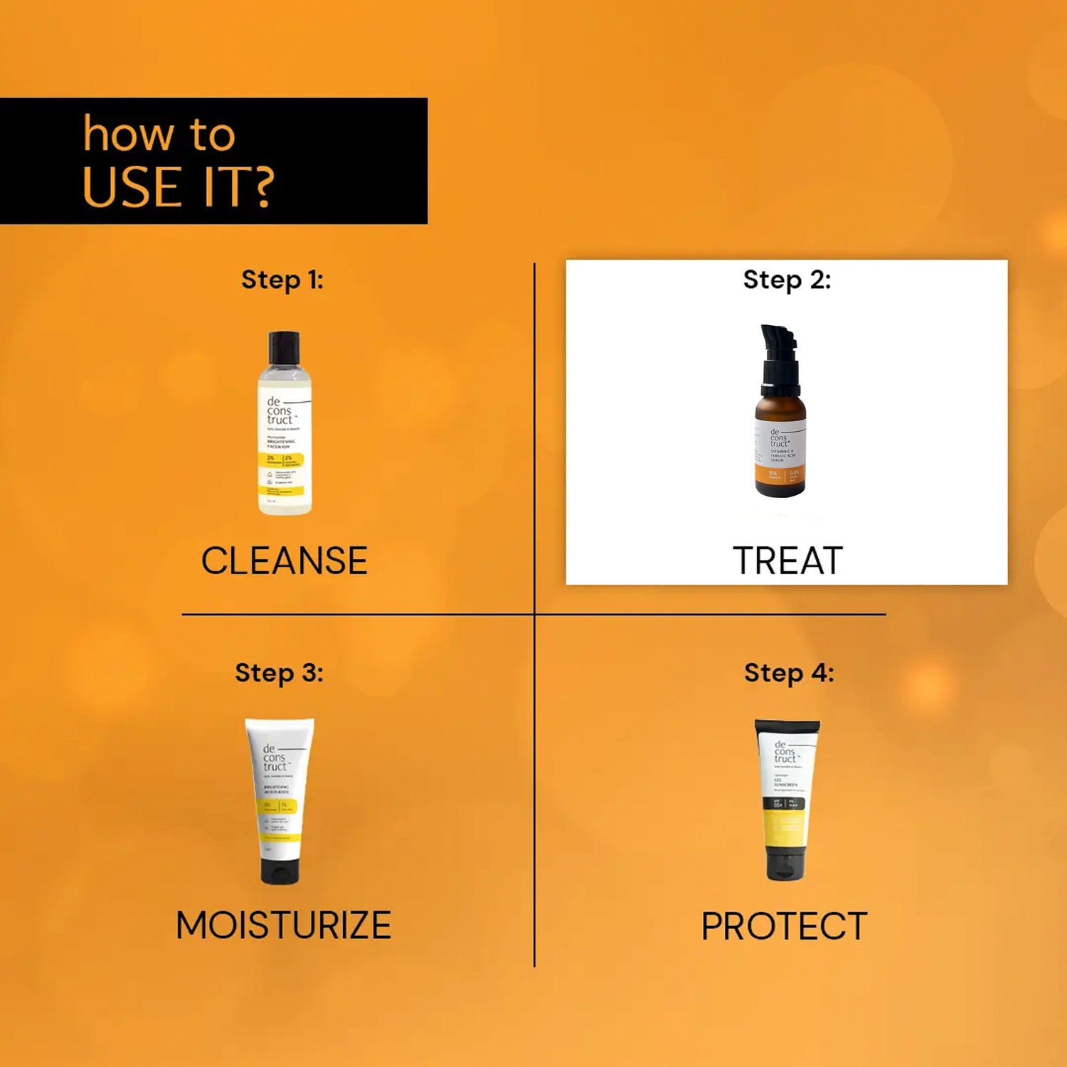 Vitamin C Serum For Face - 10% Vitamin C + 0.5 % Ferulic Acid | Non-Irritating , Non-Sticky | 20 ML