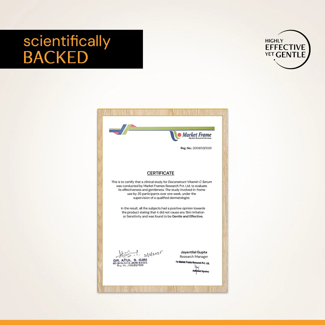 Deconstruct vitamin C serum dermatologically tested under clinical conditions