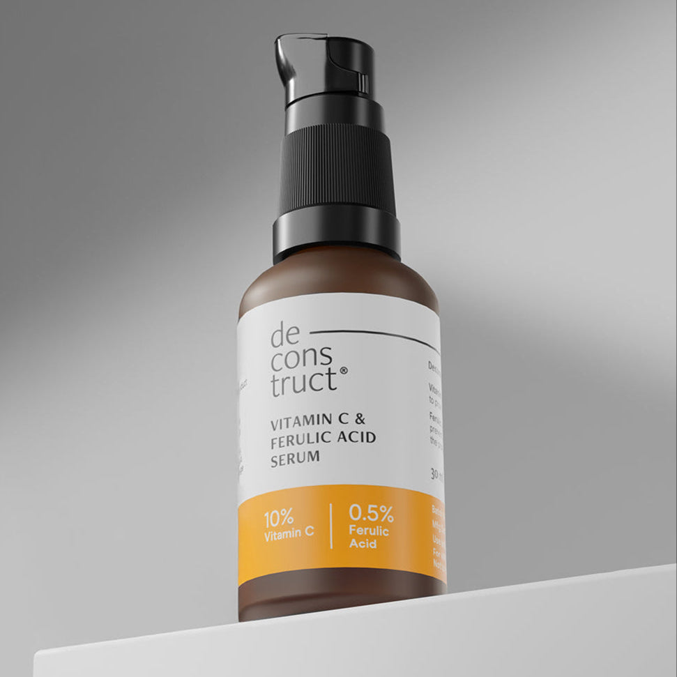 Vitamin C Serum For Face  - 10% Vitamin C + 0.5 % Ferulic Acid | Non-Irritating , Non-Sticky