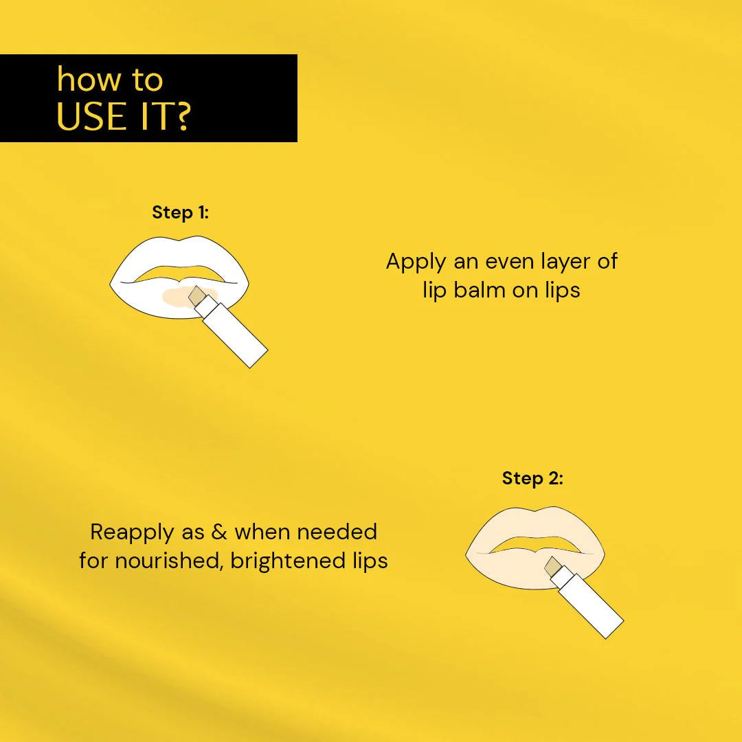Brightening Lip Balm With SPF - 1% Vitamin C + 0.1% Resorcinol  (Pack of 2)