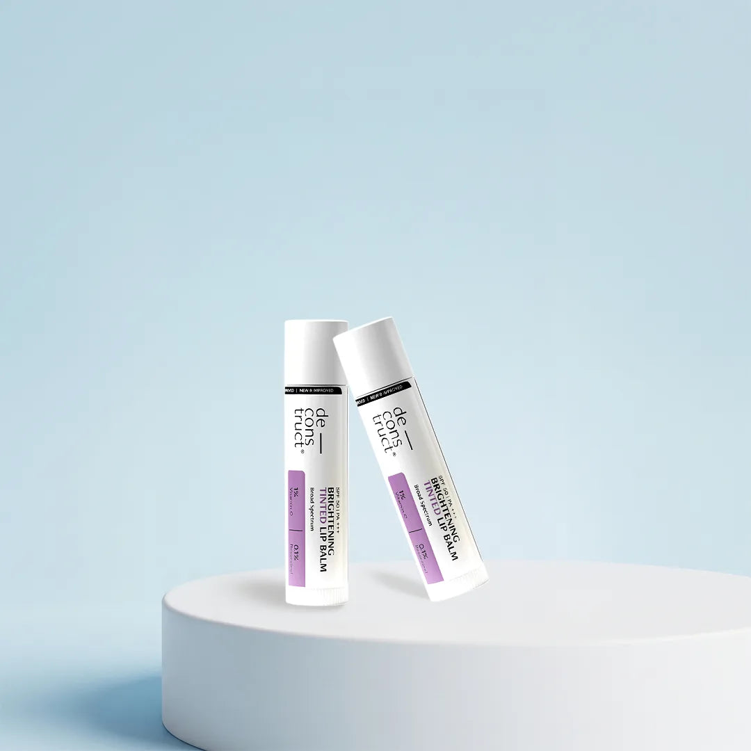 Brightening Tinted Lip Balm With SPF 50 For Dark Lips with 1% Vitamin C &amp; 0.1 Resorcinol (Pack of 2)