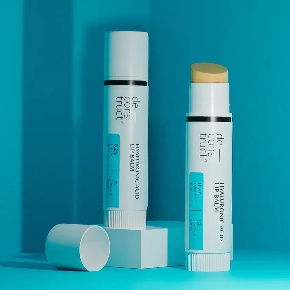 Hyaluronic Acid Lip Balm Duo- 0.2% Hyaluronic Acid + 1% Cupuacu Butter | Overnight Lip Balm
