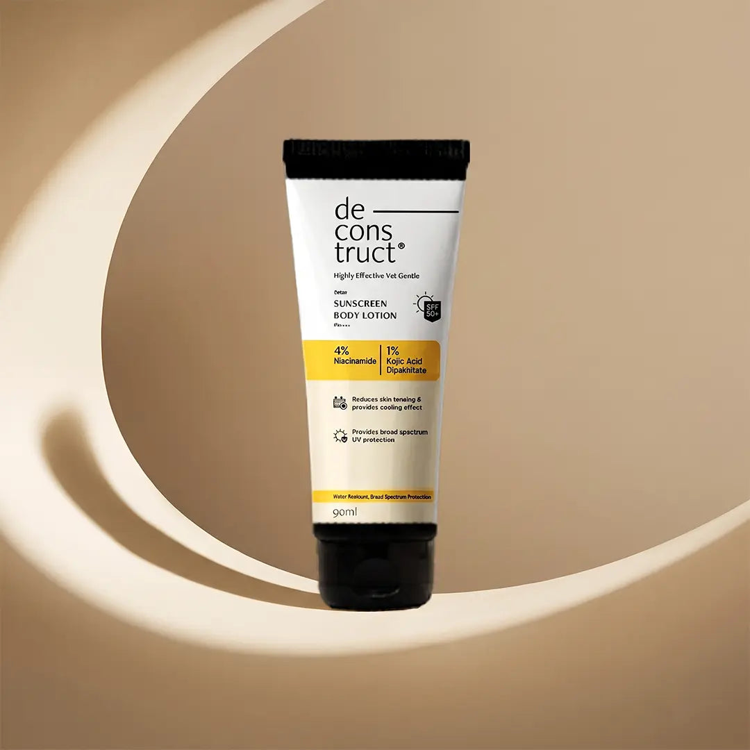Deconstruct Detan Body Sunscreen Lotion - 4% Niacinamide + 1% Kojic Acid + SPF 50 PA++++