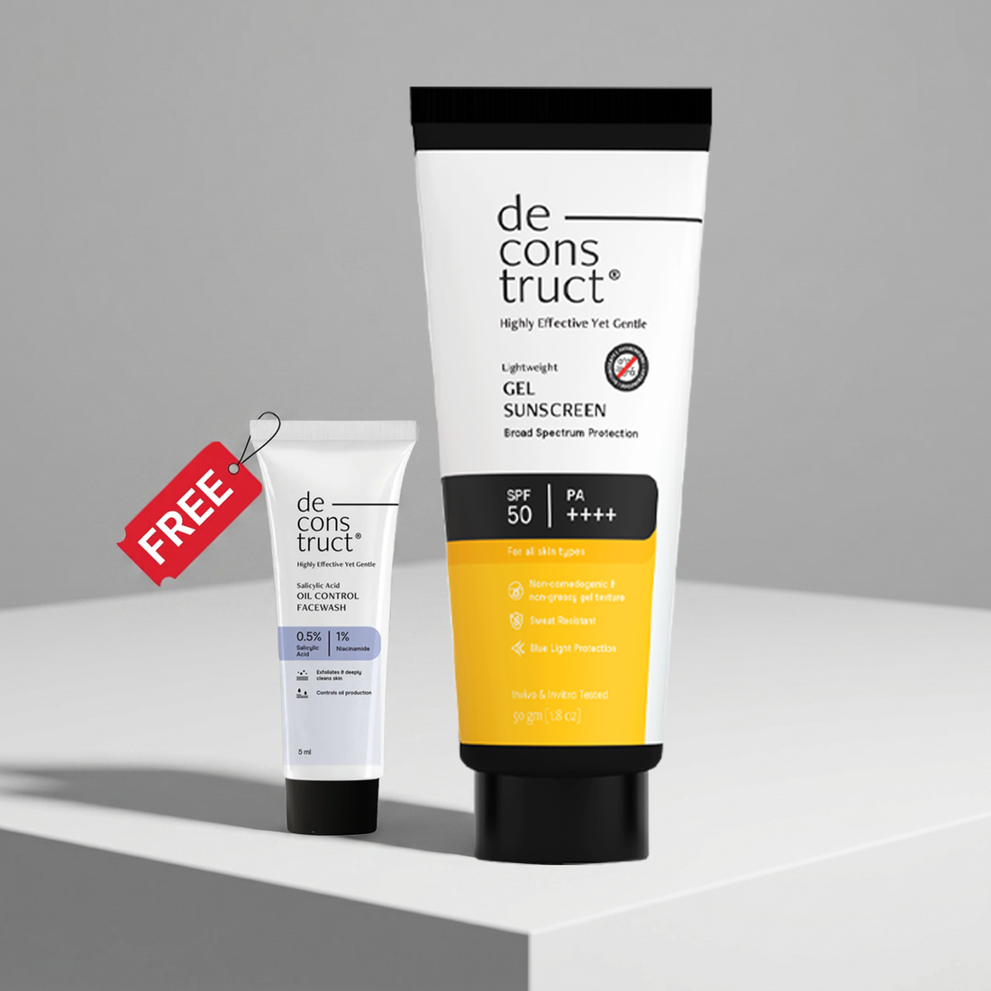 Gel Sunscreen for Oily Skin - SPF 50 PA++++(50 gm) | In-Vivo Tested