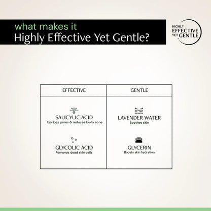 Salicylic Acid Body Wash - 1% salicylic acid + 2% glycolic acid | Fights body acne