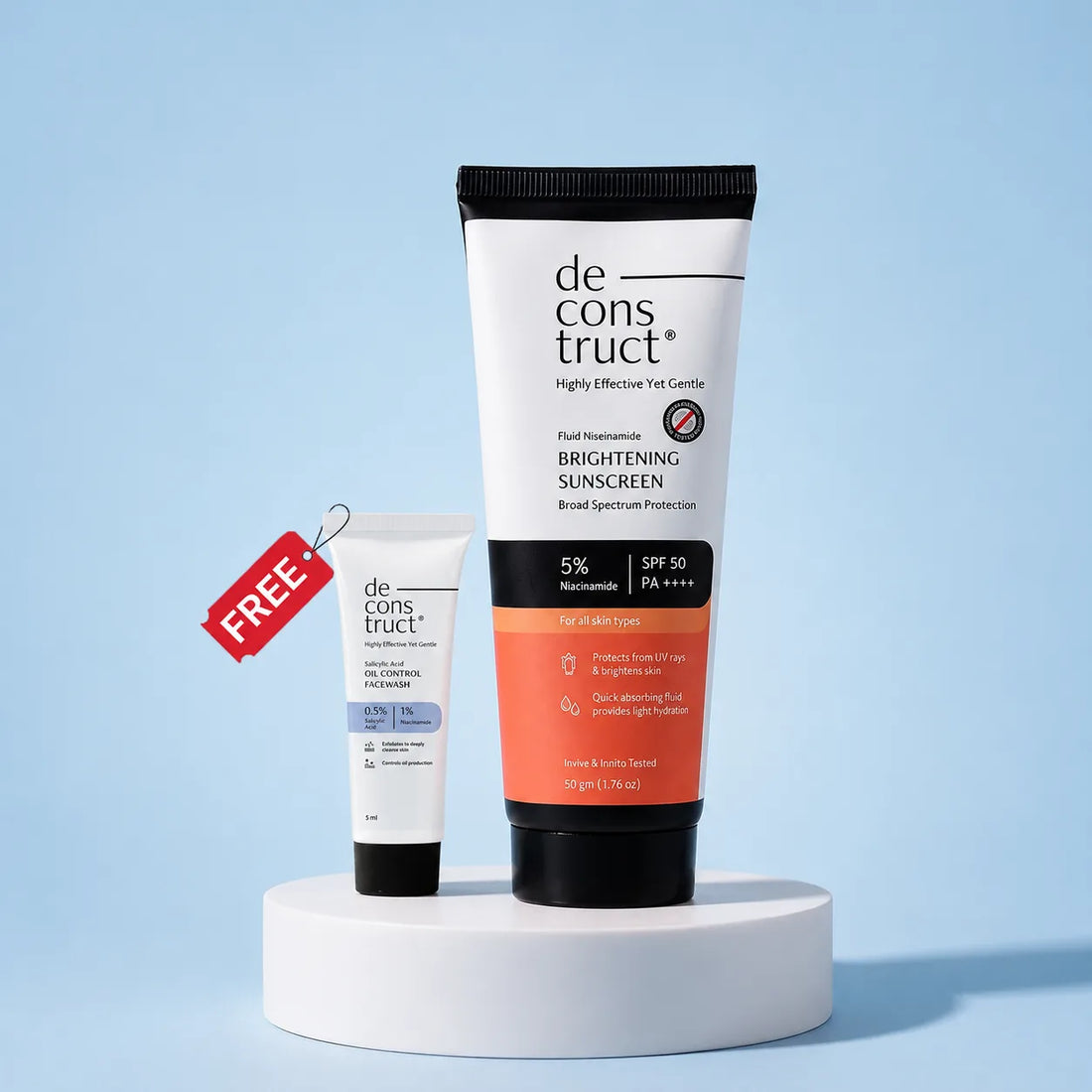 Fluid Brightening Sunscreen SPF 50 PA++++ | 5% Niacinamide | In Vivo Tested | All Skin Types