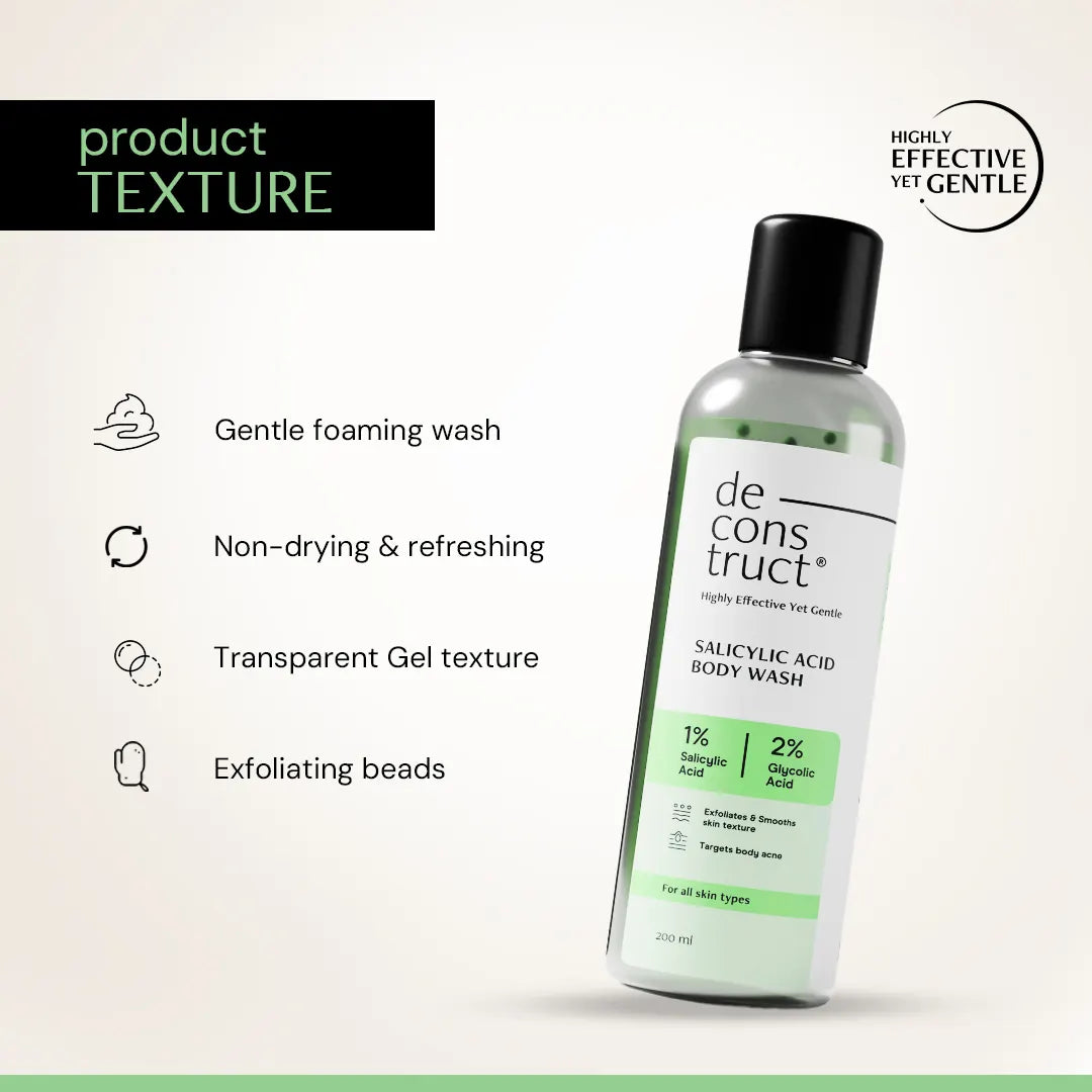 Salicylic Acid Body Wash - 1% salicylic acid + 2% glycolic acid | Fights body acne