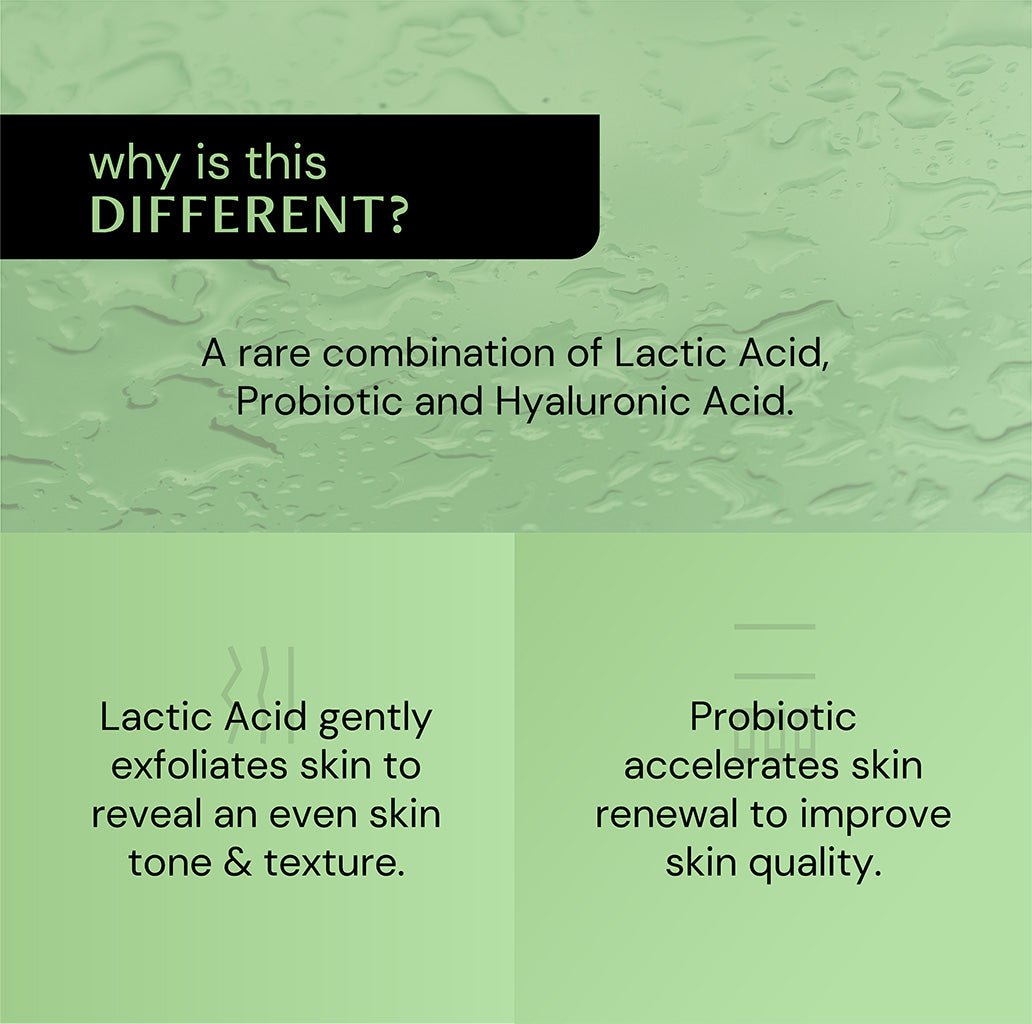 Beginners Exfoliating Serum - 5% Lactic Acid + 1.5% Probiotic - thedeconstruct