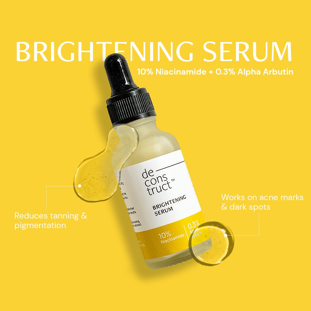 Daily AM PM Young &amp; Glowing Skin Duo- Brightening Serum + Retinol &amp; Peptide Serum - thedeconstruct