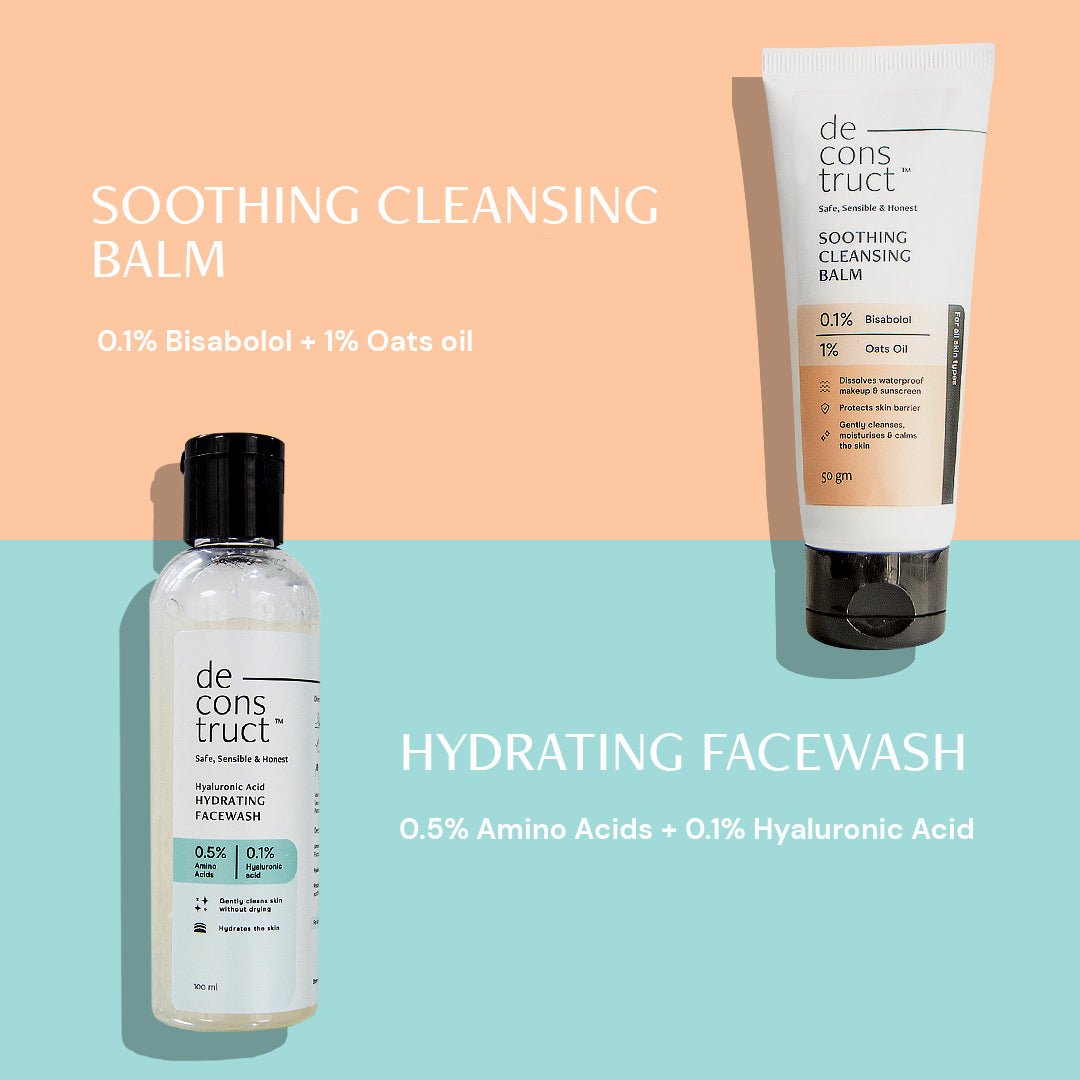 Skin Care Combo Soothing Cleansing Balm + Hydrating Face Wash