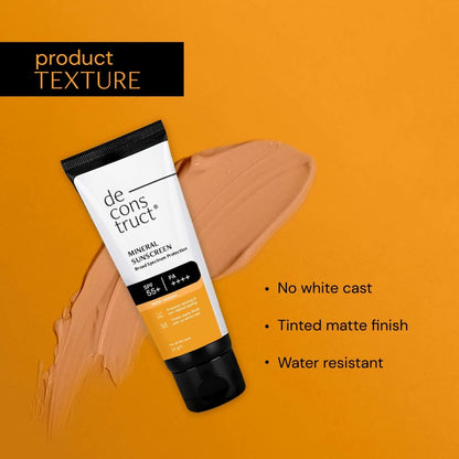 Mineral Sunscreen - SPF 55+ and PA++++ | Water Resistant Sunscreen - thedeconstruct