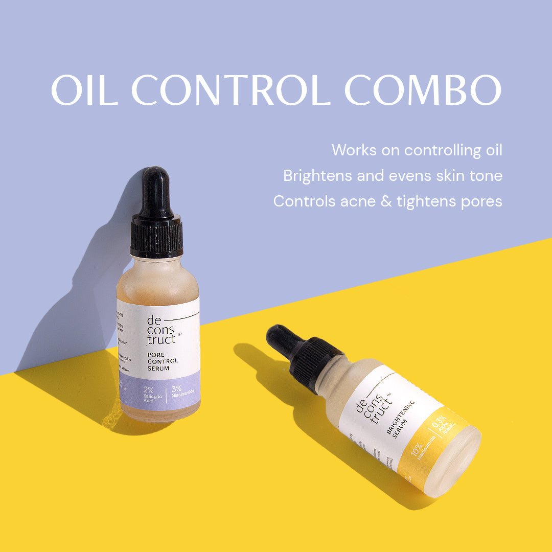 Oil Control Duo - Pore Control Serum + Brightening Serum - thedeconstruct