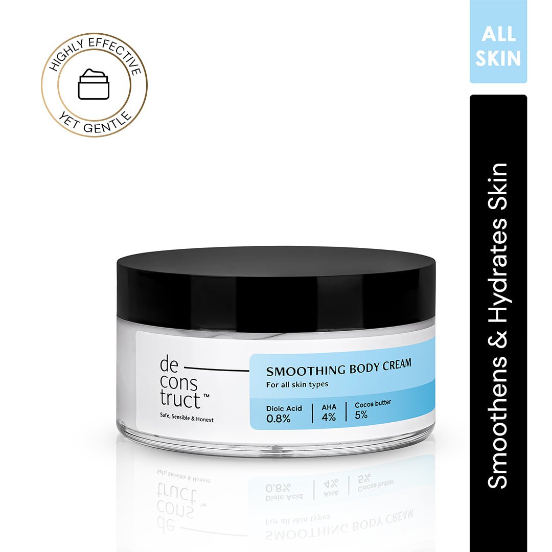 Smoothing Body Cream - 0.8% Dioic Acid + 4% AHA + 5% Cocoa Butter - thedeconstruct